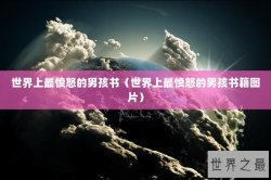 世界上最愤怒的男孩书（世界上最愤怒的男孩书籍图片）