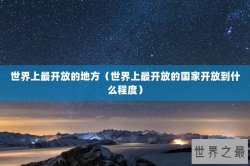 世界上最开放的地方（世界上最开放的国家开放到什么程度）