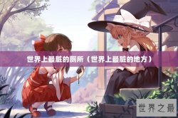 世界上最脏的厕所（世界上最脏的地方）