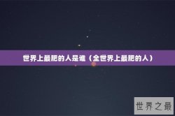世界上最肥的人是谁（全世界上最肥的人）
