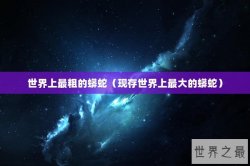 世界上最粗的蟒蛇（现存世界上最大的蟒蛇）