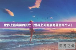世界上最奇葩的死亡（世界上死的最奇葩的几个人）