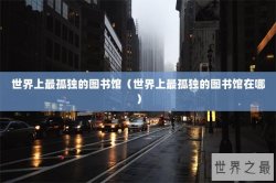 世界上最孤独的图书馆（世界上最孤独的图书馆在哪）