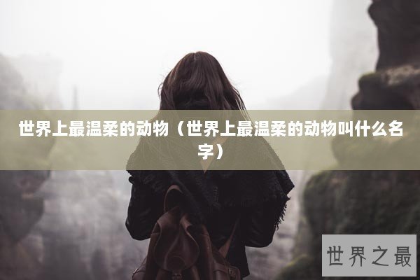 世界上最温柔的动物（世界上最温柔的动物叫什么名字）