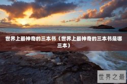 世界上最神奇的三本书（世界上最神奇的三本书是哪三本）