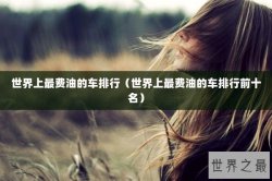 世界上最费油的车排行（世界上最费油的车排行前十名）