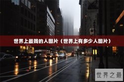 世界上最贱的人图片（世界上有多少人图片）