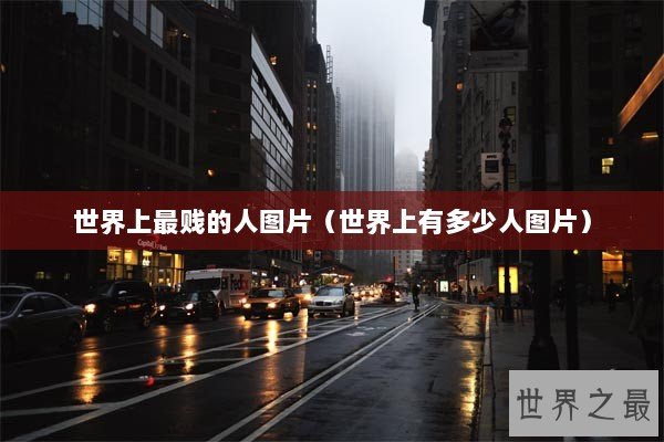世界上最贱的人图片（世界上有多少人图片）