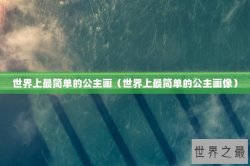 世界上最简单的公主画（世界上最简单的公主画像）