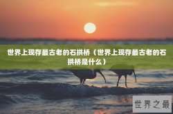 世界上现存最古老的石拱桥（世界上现存最古老的石拱桥是什么）