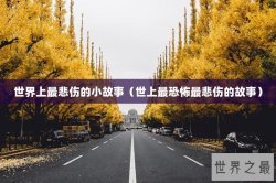 世界上最悲伤的小故事（世上最恐怖最悲伤的故事）
