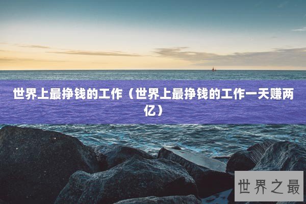 世界上最挣钱的工作（世界上最挣钱的工作一天赚两亿）