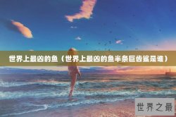世界上最凶的鱼（世界上最凶的鱼半条巨齿鲨是谁）