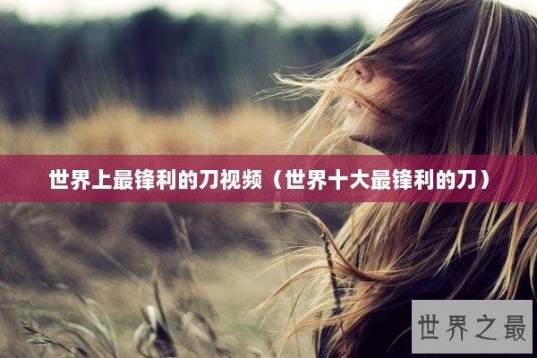 世界上最锋利的刀视频（世界十大最锋利的刀）