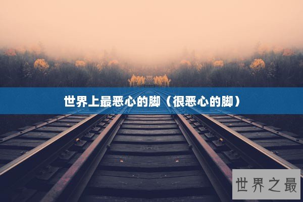 世界上最恶心的脚（很恶心的脚）