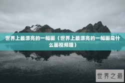 世界上最漂亮的一幅画（世界上最漂亮的一幅画是什么画视频哦）