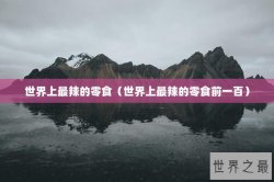 世界上最辣的零食（世界上最辣的零食前一百）