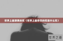 世界上最凄美的花（世界上最悲伤的花是什么花）
