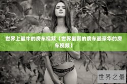 世界上最牛的房车视频（世界最贵的房车最豪华的房车视频）