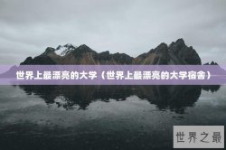 世界上最漂亮的大学（世界上最漂亮的大学宿舍）