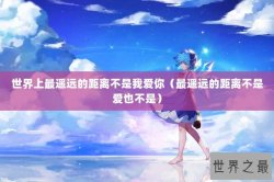 世界上最遥远的距离不是我爱你（最遥远的距离不是爱也不是）