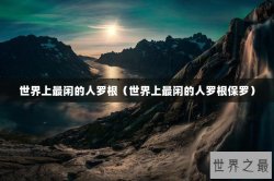 世界上最闲的人罗根（世界上最闲的人罗根保罗）