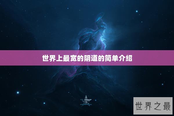 世界上最宽的阴道的简单介绍