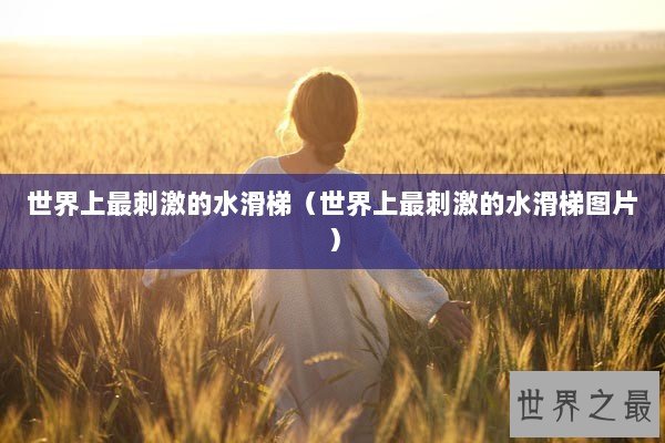 世界上最刺激的水滑梯（世界上最刺激的水滑梯图片）