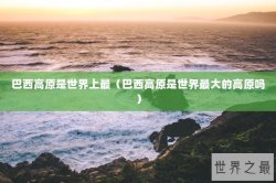 巴西高原是世界上最（巴西高原是世界最大的高原吗）
