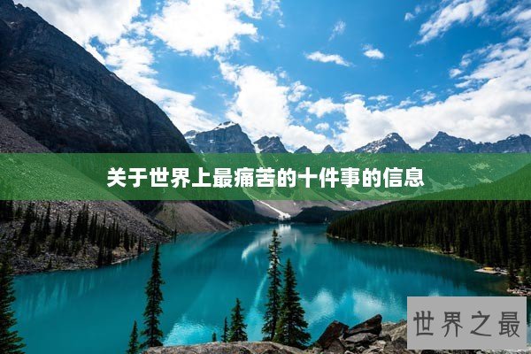 关于世界上最痛苦的十件事的信息