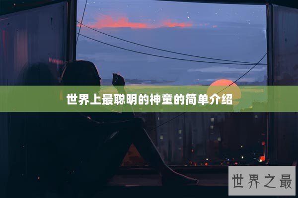 世界上最聪明的神童的简单介绍