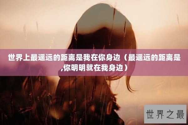 世界上最遥远的距离是我在你身边（最遥远的距离是,你明明就在我身边）