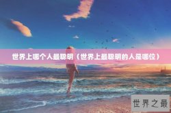 世界上哪个人最聪明（世界上最聪明的人是哪位）