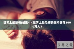 世界上最恐怖的图片（世界上最恐怖的图片吓死1000万人）