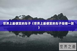 世界上最便宜的车子（世界上最便宜的车子是哪一款）