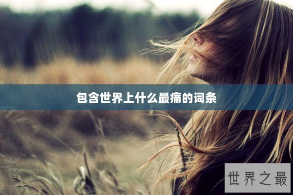 包含世界上什么最痛的词条