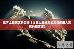 世界上最稿笑的笑话（世界上最好笑的笑话能把人笑死的短笑话）