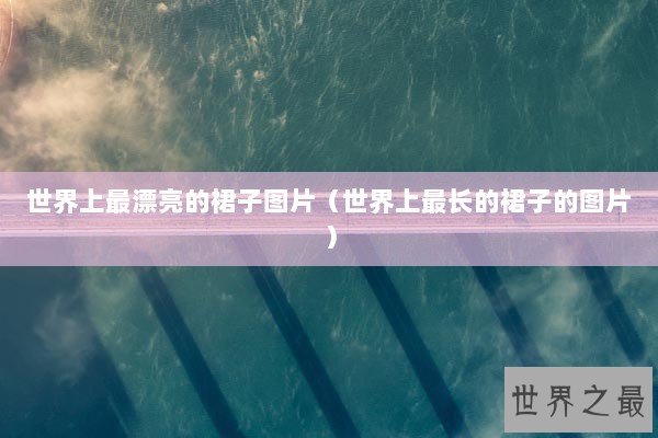 世界上最漂亮的裙子图片（世界上最长的裙子的图片）