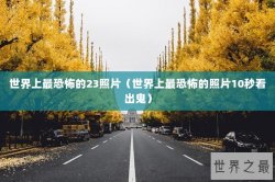 世界上最恐怖的23照片（世界上最恐怖的照片10秒看出鬼）