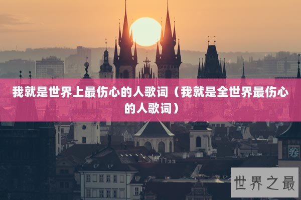 我就是世界上最伤心的人歌词（我就是全世界最伤心的人歌词）