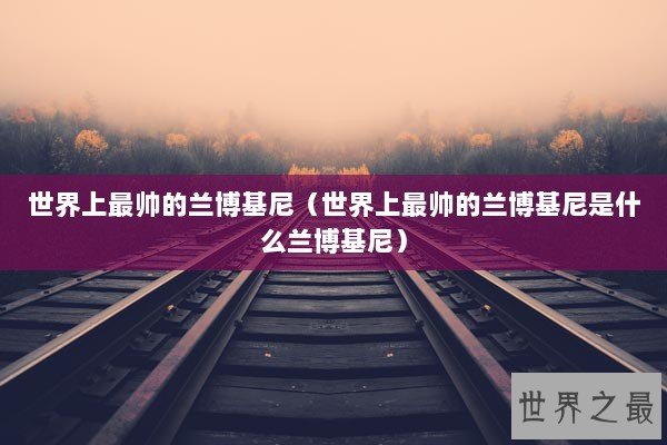 世界上最帅的兰博基尼(世界上最帅的兰博基尼是什么兰博基尼) 世界上最帅的兰博基尼(世界上最帅的兰博基尼是什么兰博基尼)