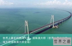 世界上最长的跨海大桥，港珠澳大桥（世界上最长的跨海大桥港珠澳大桥全场）