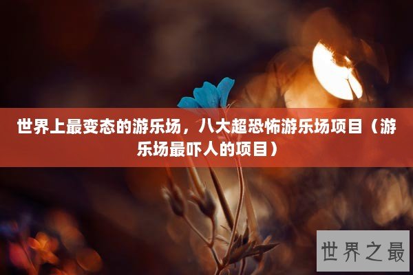 世界上最变态的游乐场，八大超恐怖游乐场项目（游乐场最吓人的项目）