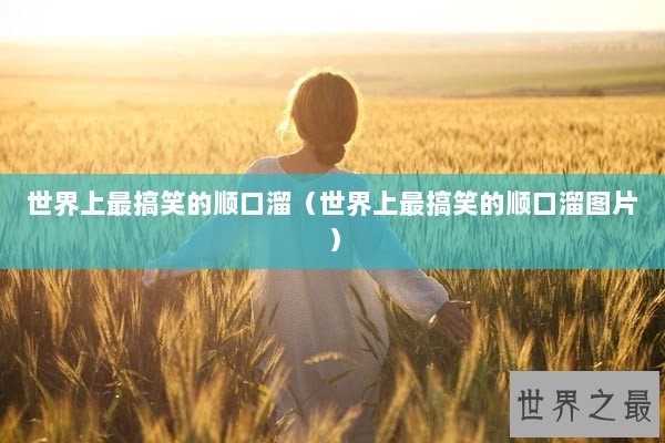 世界上最搞笑的顺口溜（世界上最搞笑的顺口溜图片）