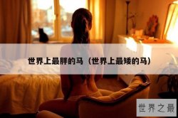 世界上最胖的马（世界上最矮的马）