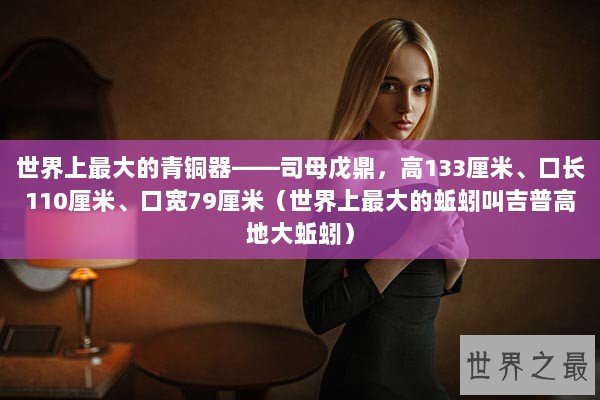 世界上最大的青铜器——司母戊鼎，高133厘米、口长110厘米、口宽79厘米（世界上最大的蚯蚓叫吉普高地大蚯蚓）