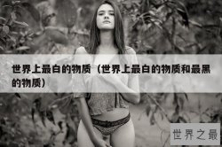 世界上最白的物质（世界上最白的物质和最黑的物质）