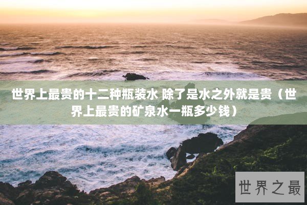 世界上最贵的十二种瓶装水 除了是水之外就是贵（世界上最贵的矿泉水一瓶多少钱）