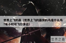 世界上飞的最（世界上飞的最快的鸟是什么鸟?每小时可飞行多远）