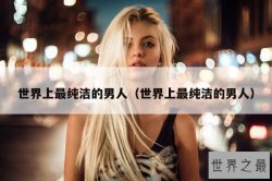 世界上最纯洁的男人（世界上最纯洁的男人）